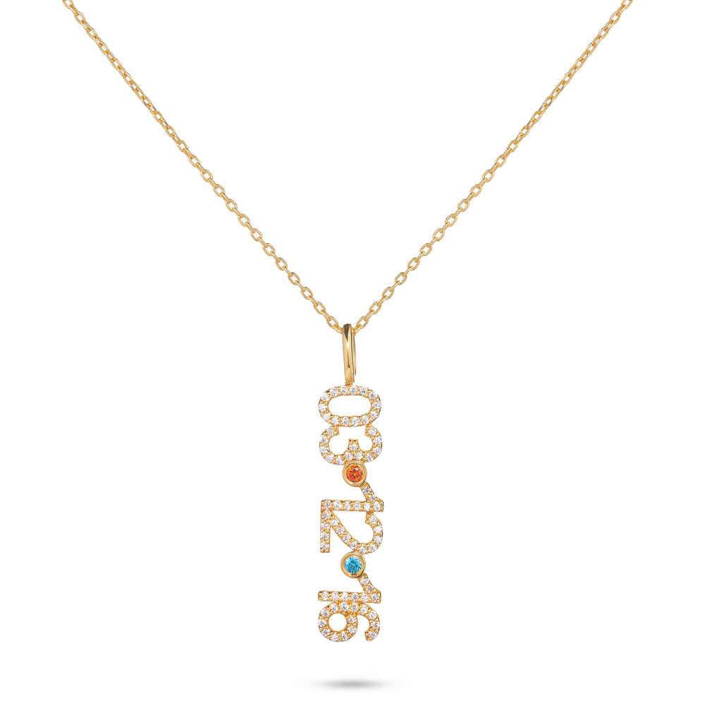 Pavé Date Necklace