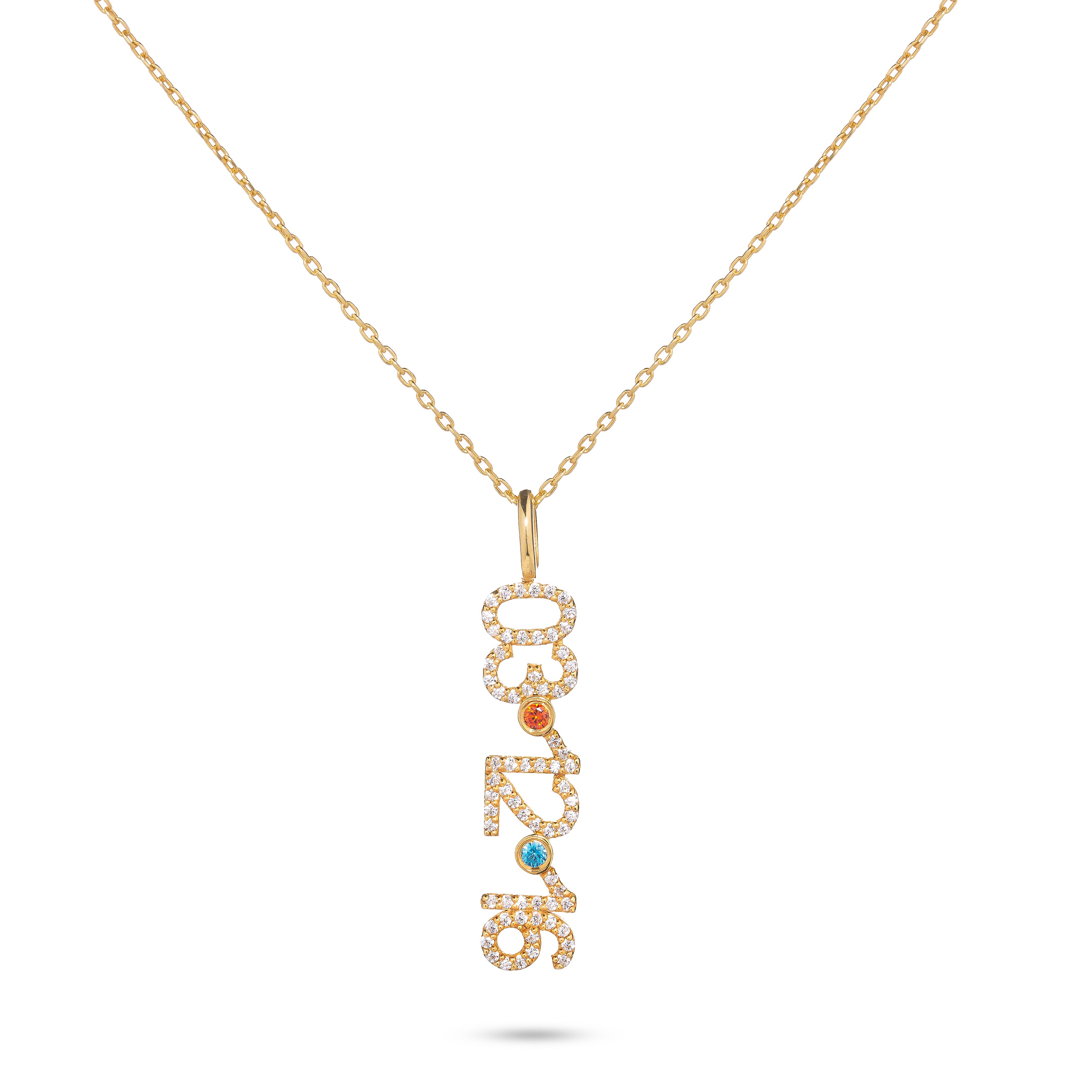 Pavé Date Necklace