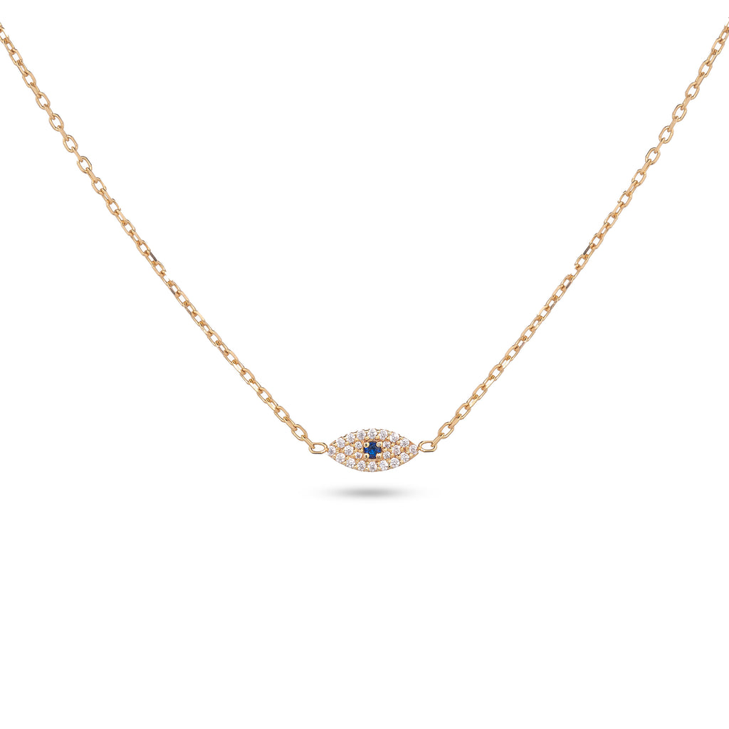 Pavé Evil Eye Necklace