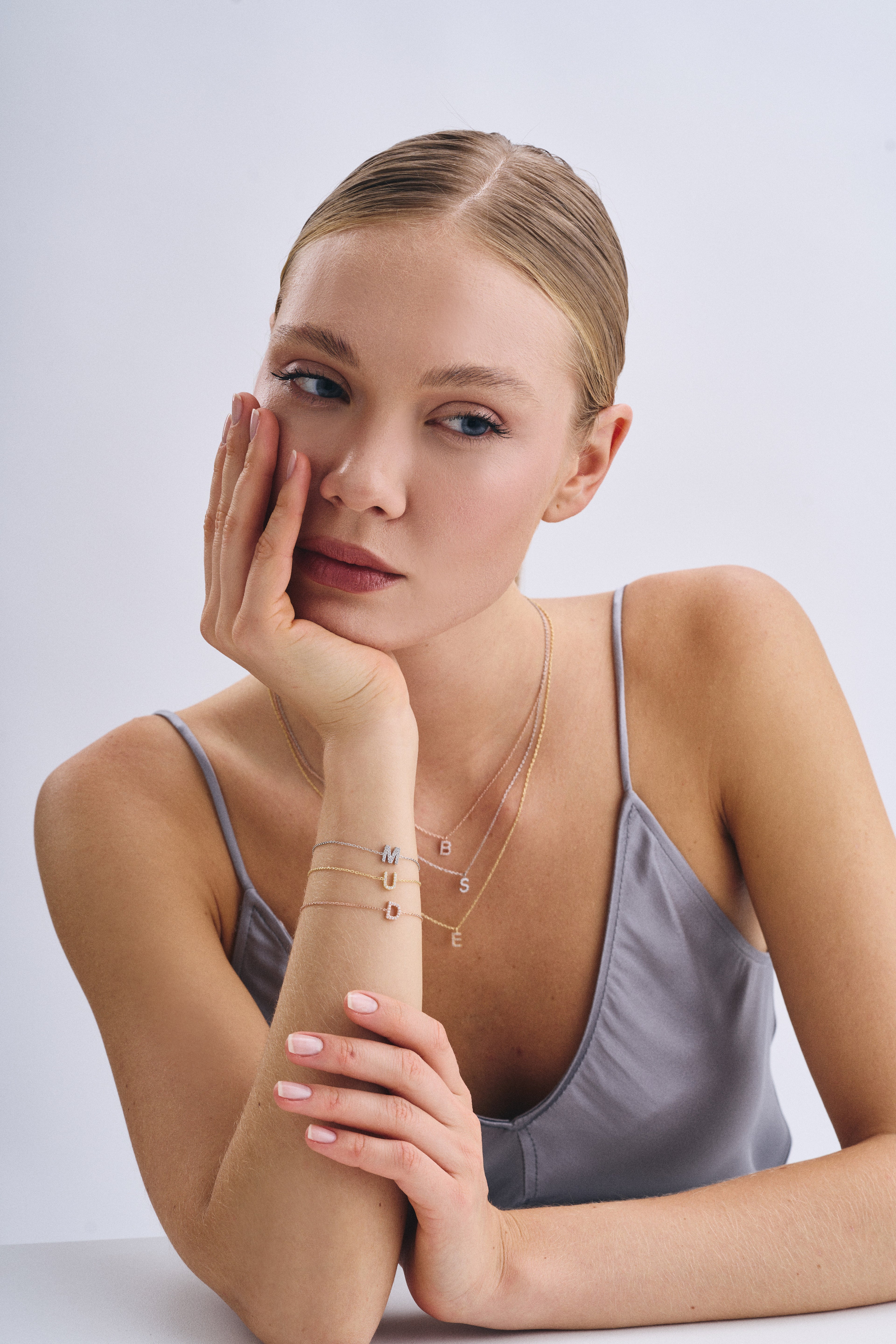 Classic Pavé Initial Bracelet