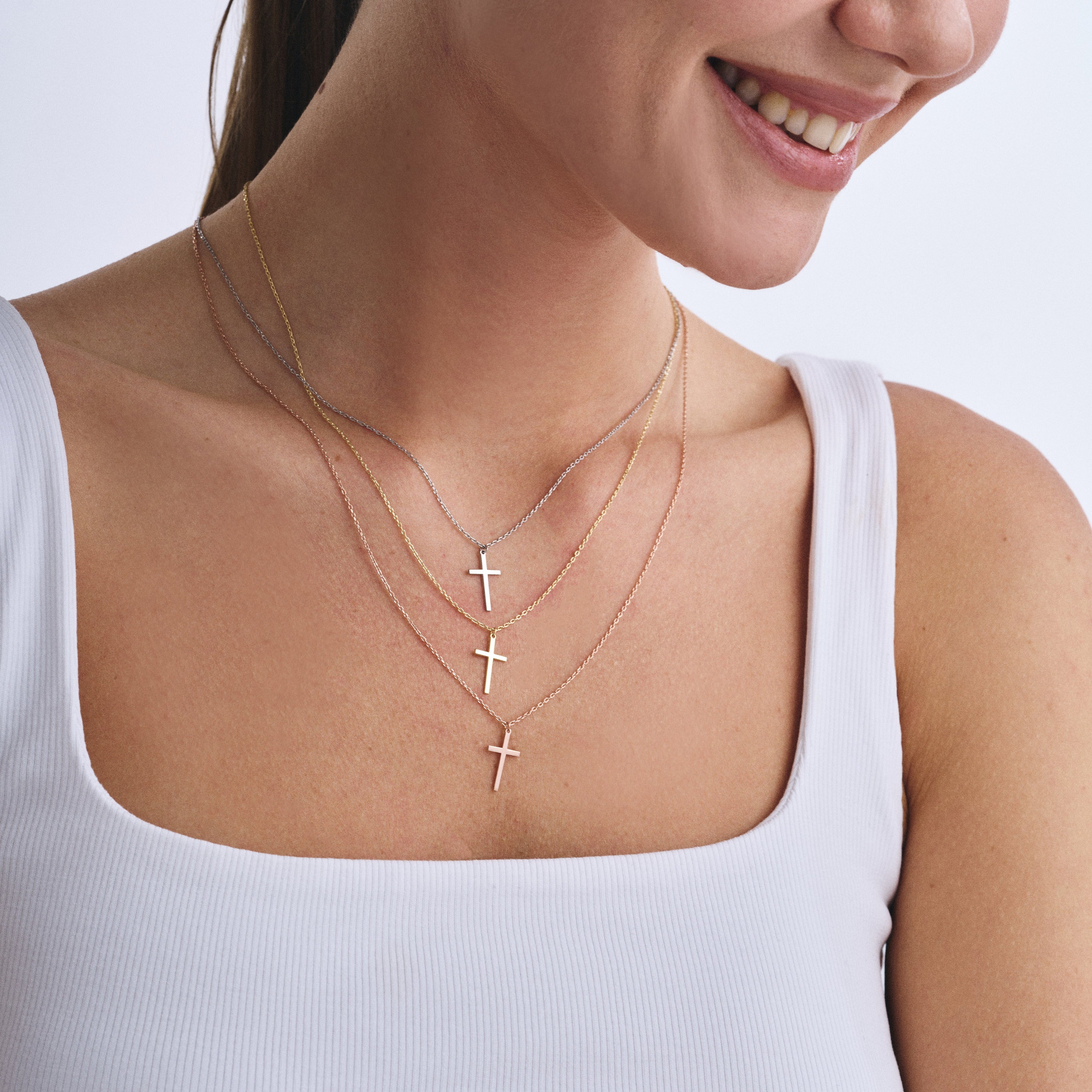 Form Cross Necklace