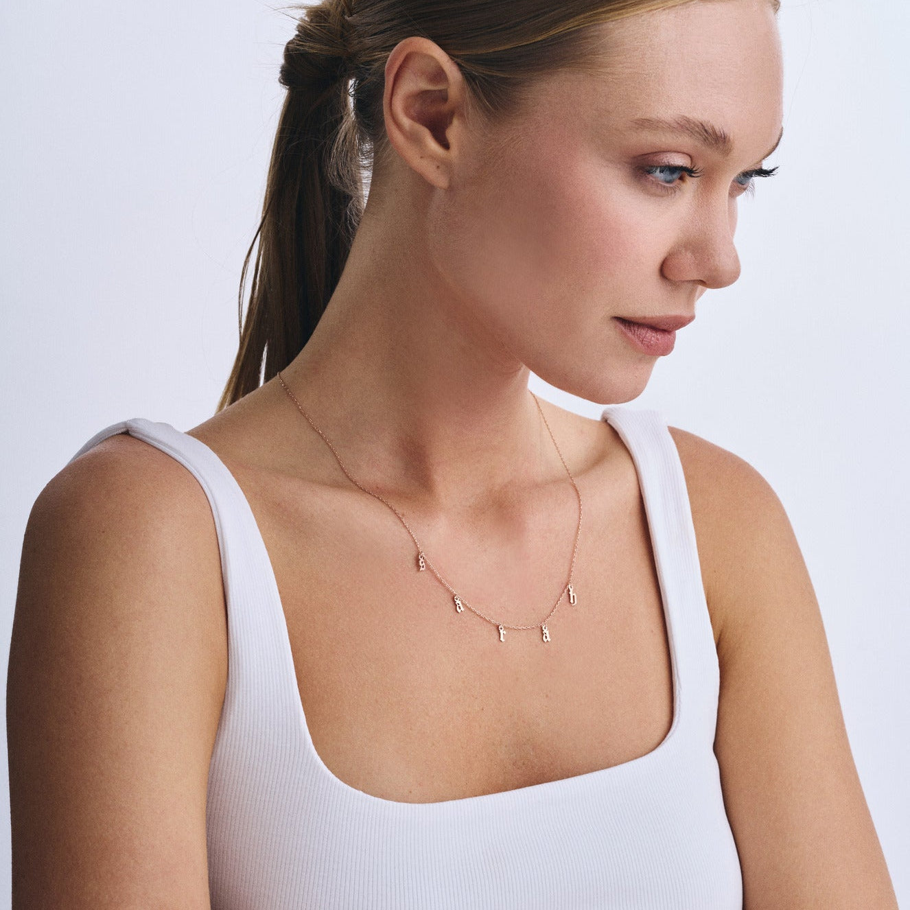 Charm Letter Necklace