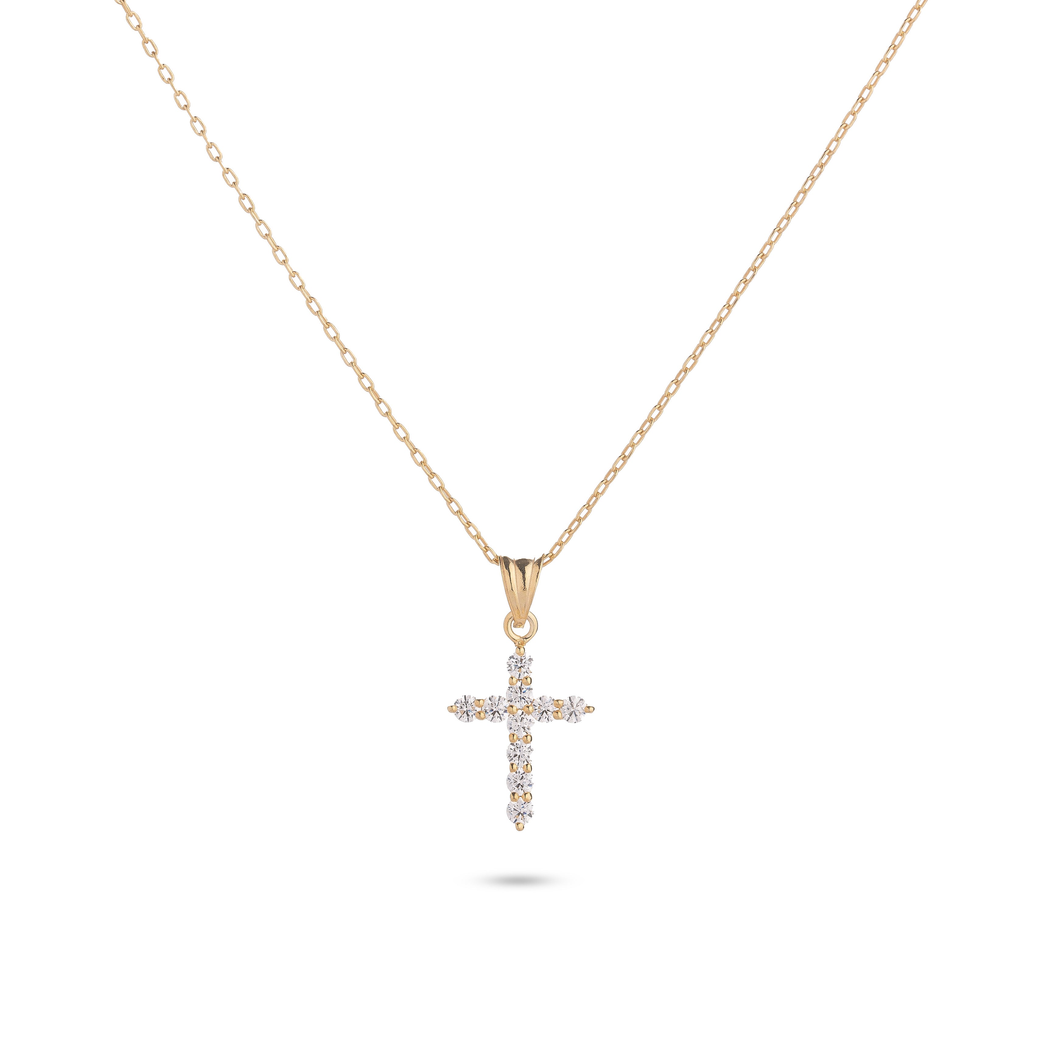 Halo Cross Necklace