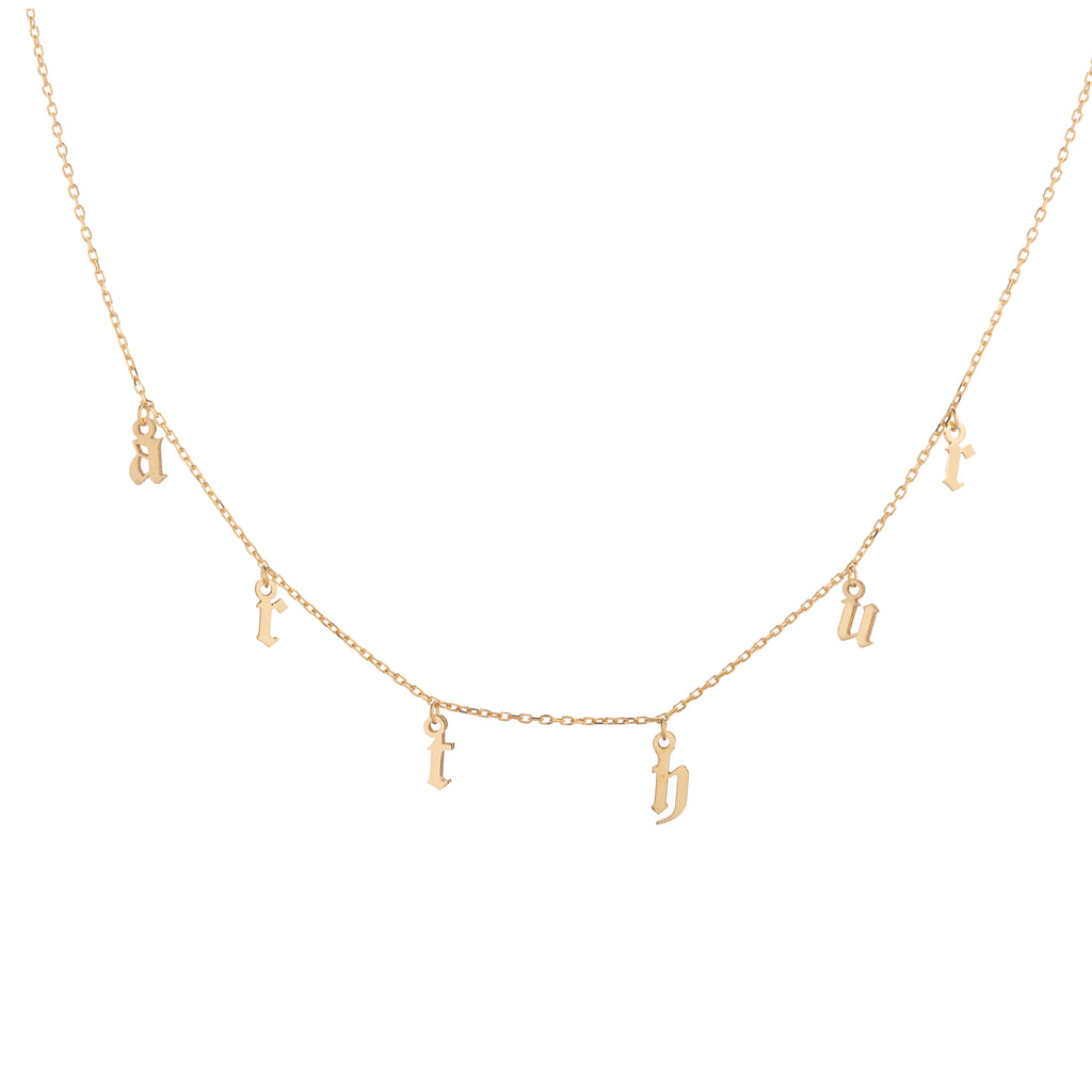 Charm Letter Necklace