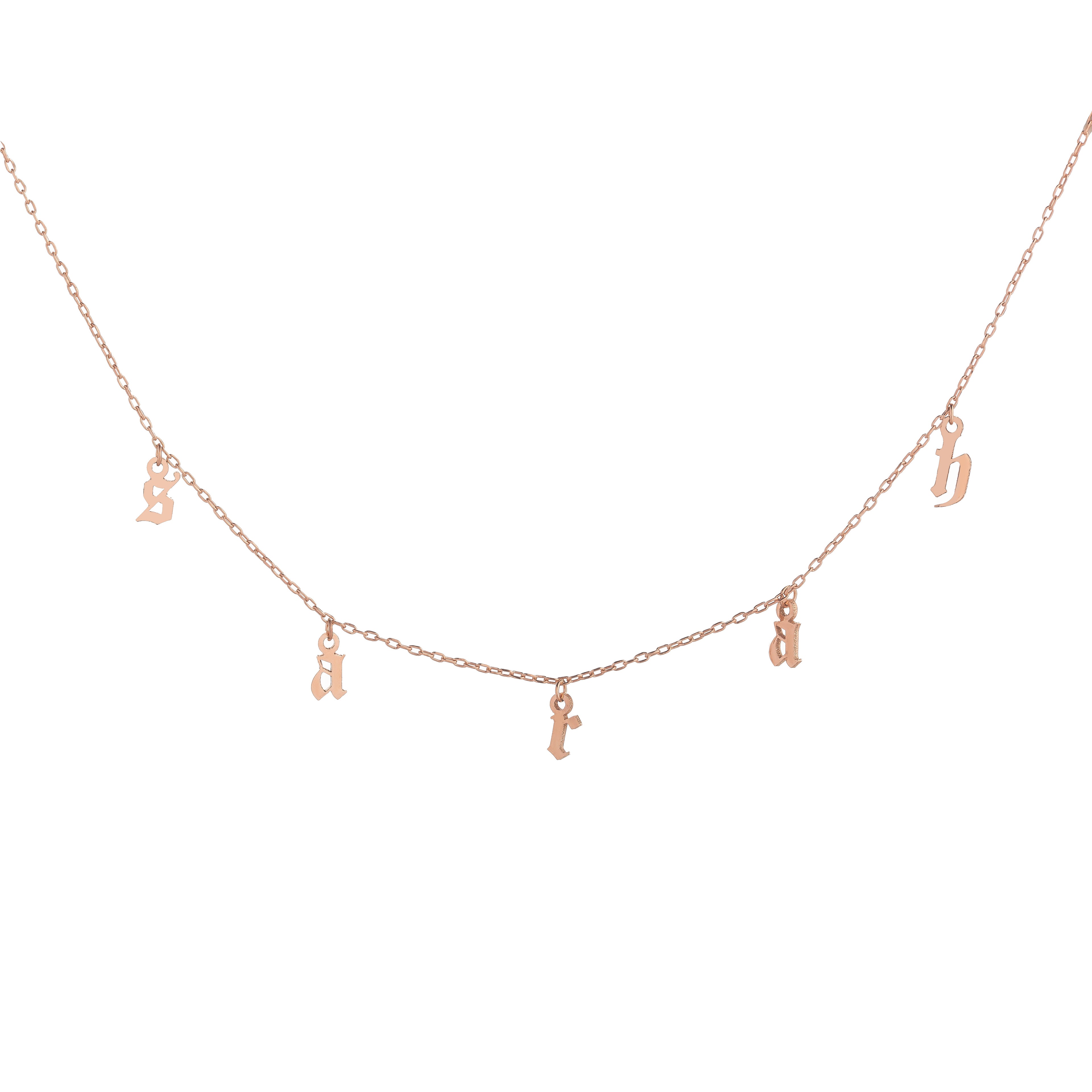Charm Letter Necklace