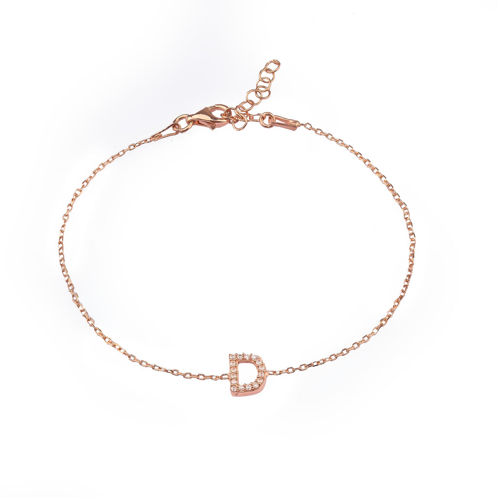 Classic Pavé Initial Bracelet