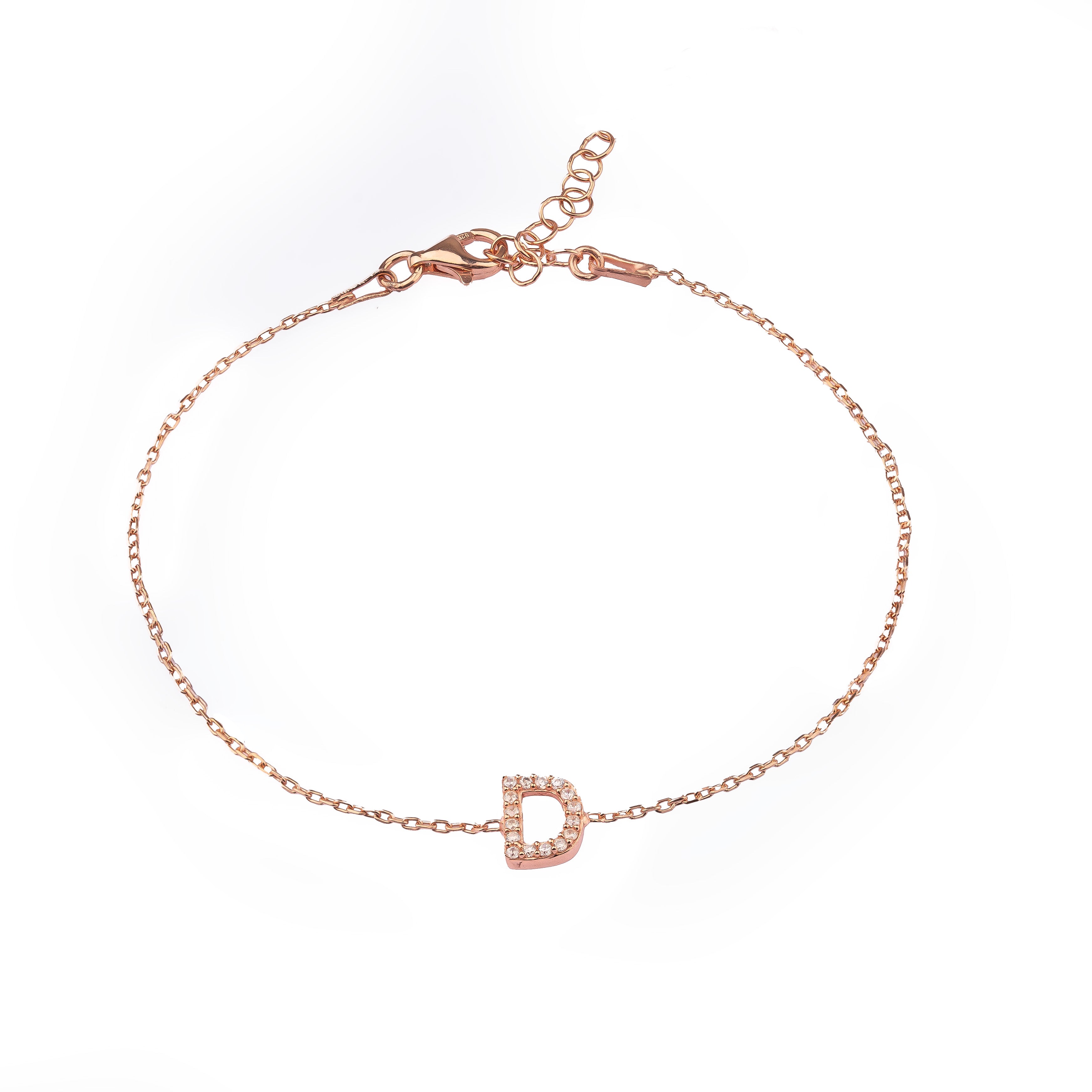 Classic Pavé Initial Bracelet