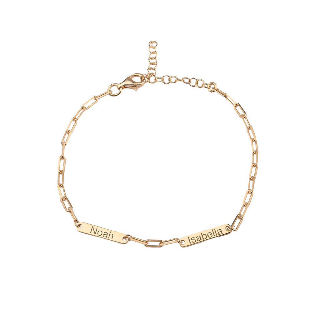 Engraved Name Bar Bracelet