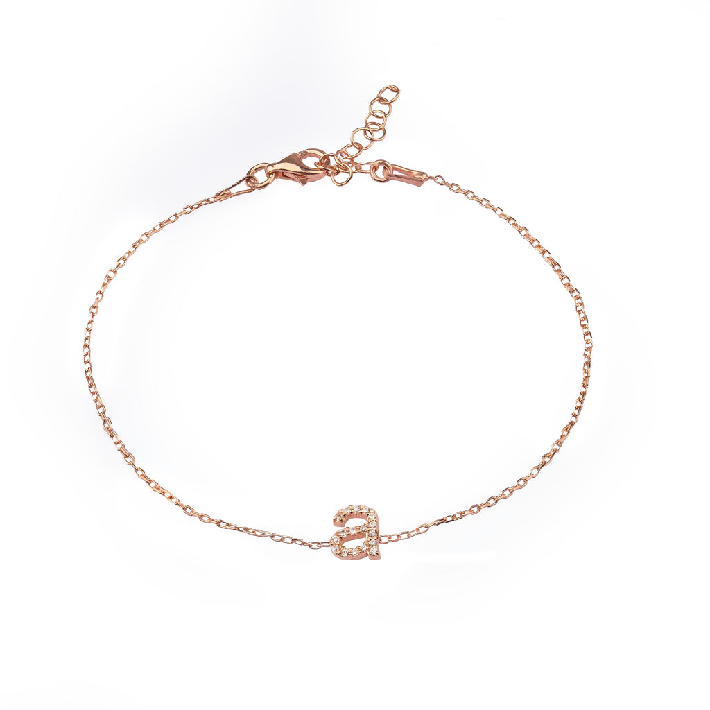 Petite Pavé Initial Bracelet
