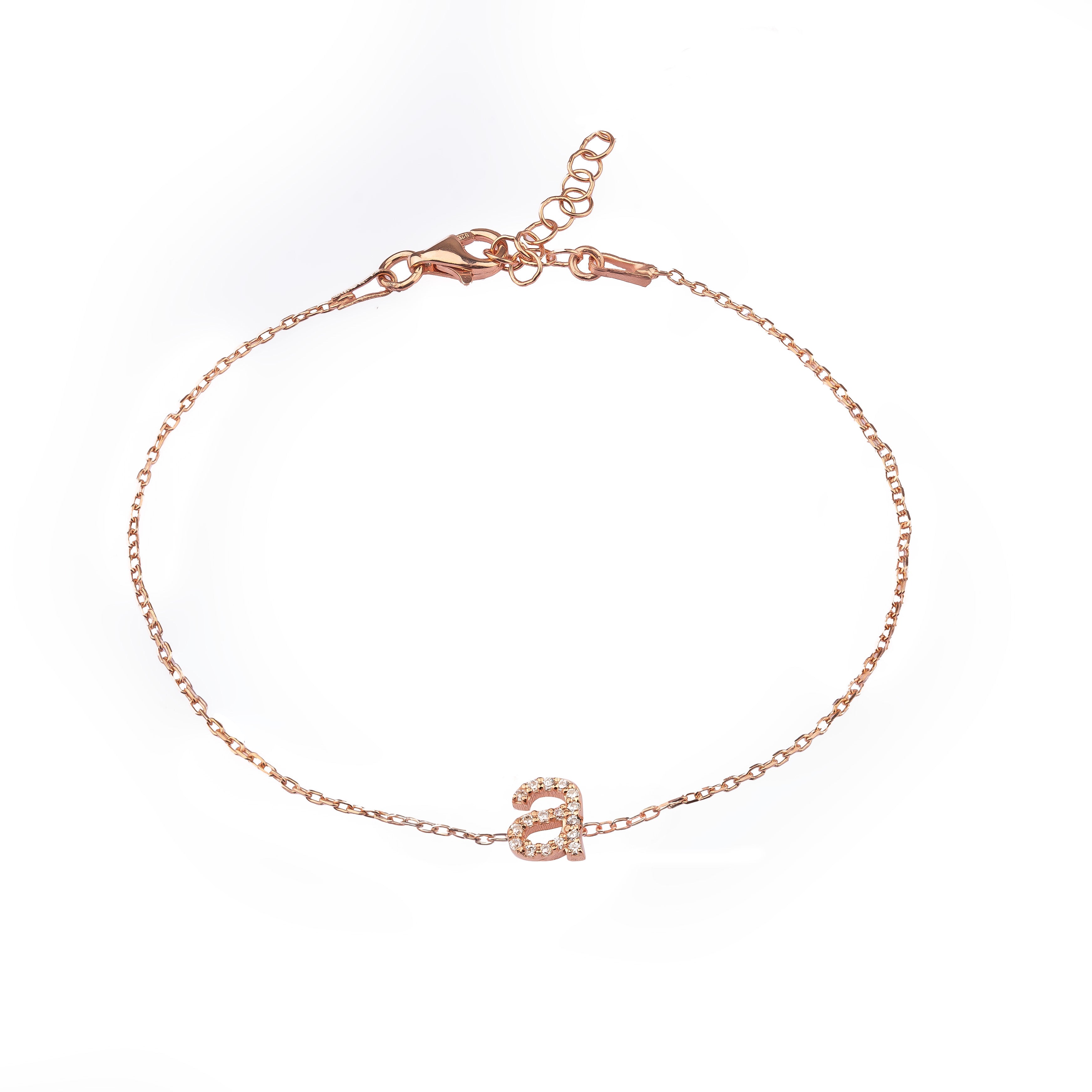 Petite Pavé Initial Bracelet
