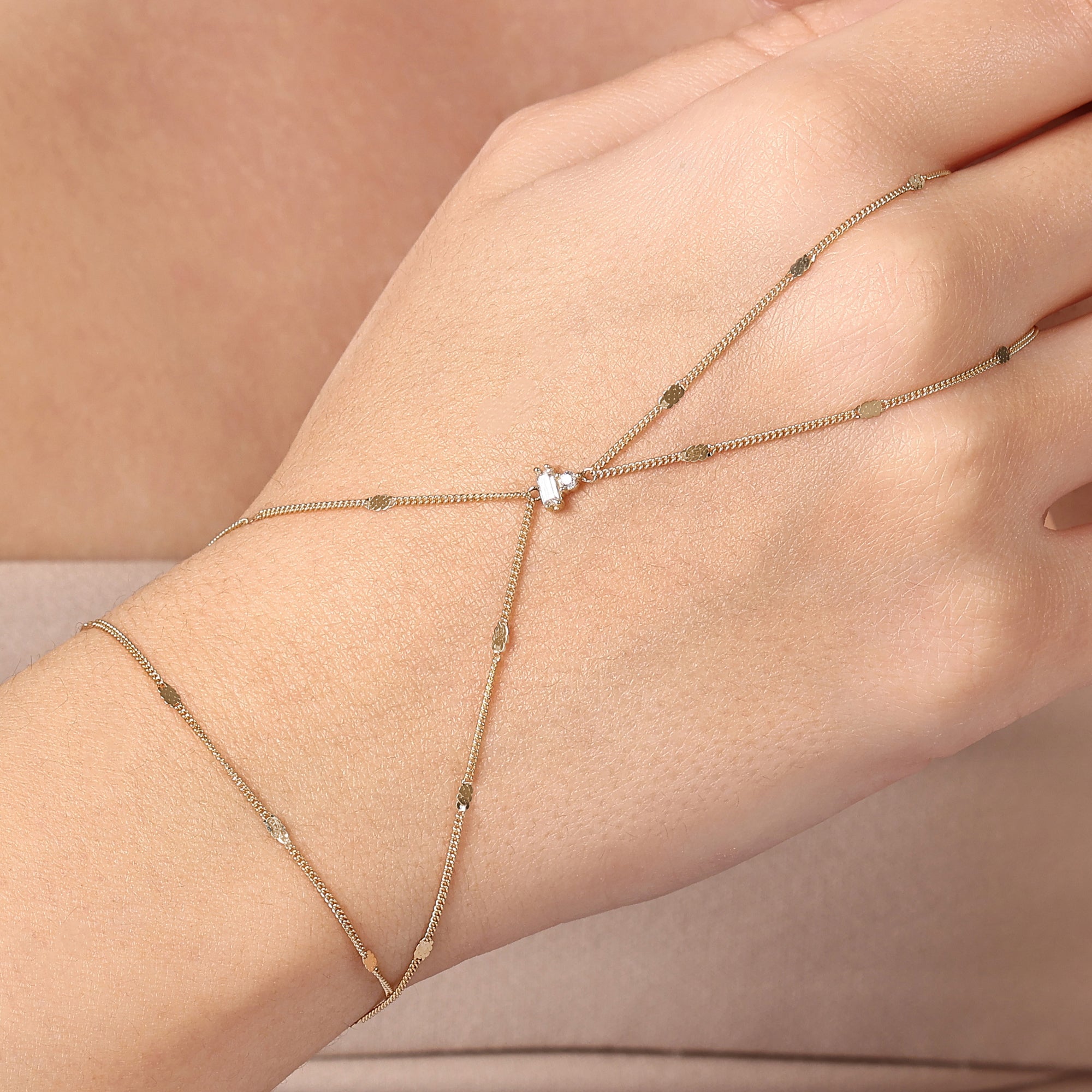 Lueur Seline Layered Hand Chain