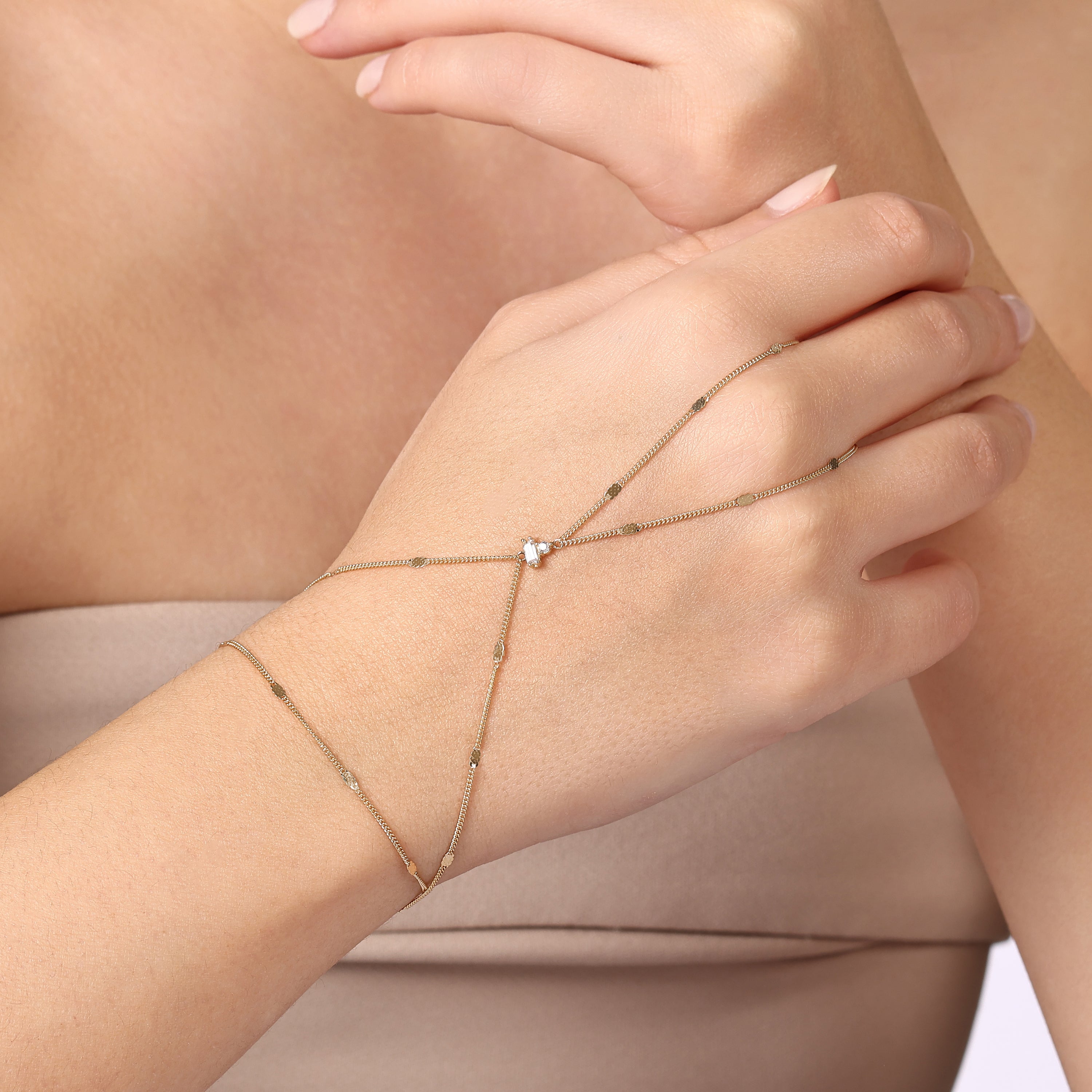 Lueur Seline Layered Hand Chain