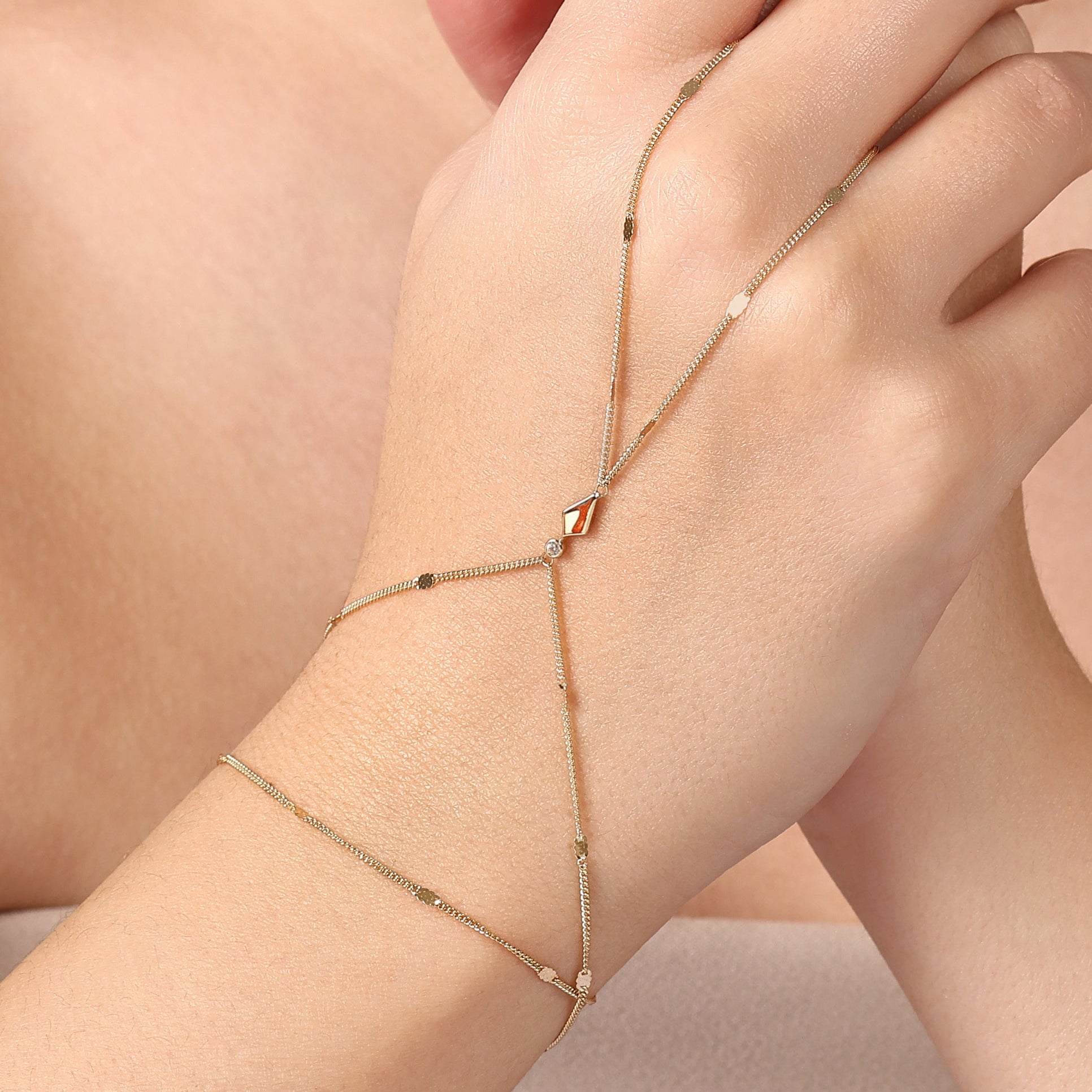 Kite Layered Hand Chain