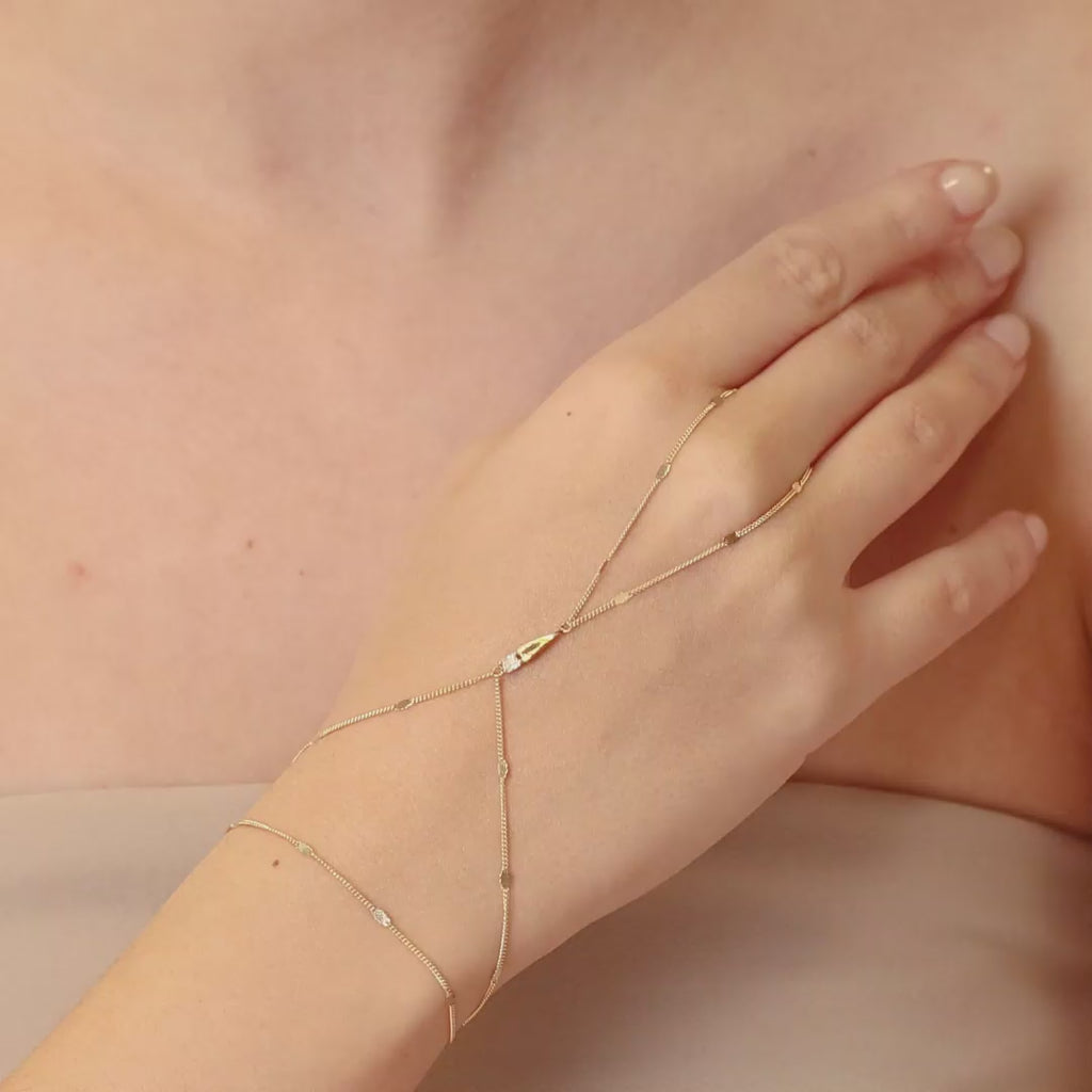 Claire Kite Layered Hand Chain