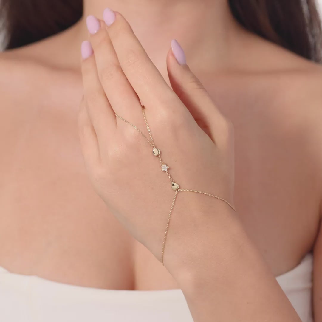 Elara Star Hand Chain
