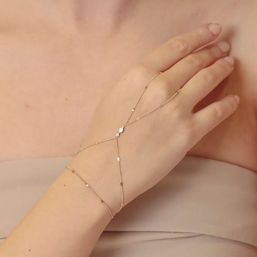 Stella Lune Layered Hand Chain